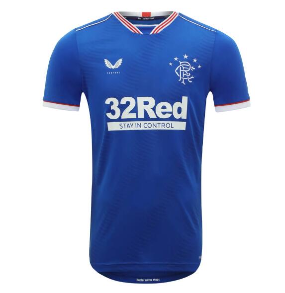 Glasgow Rangers Home Kit Soccer Jersey 2020/21